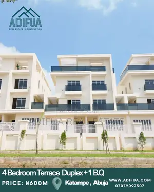 4bedroom Terrace Duplex + B.Q Located in Katampe Ext, Abuja.