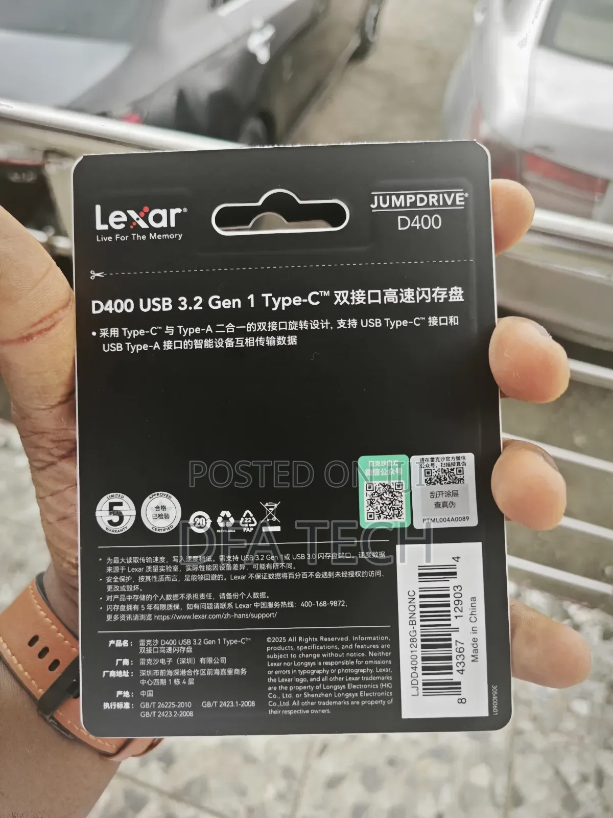 Lexar D400 128gb Otg Flash