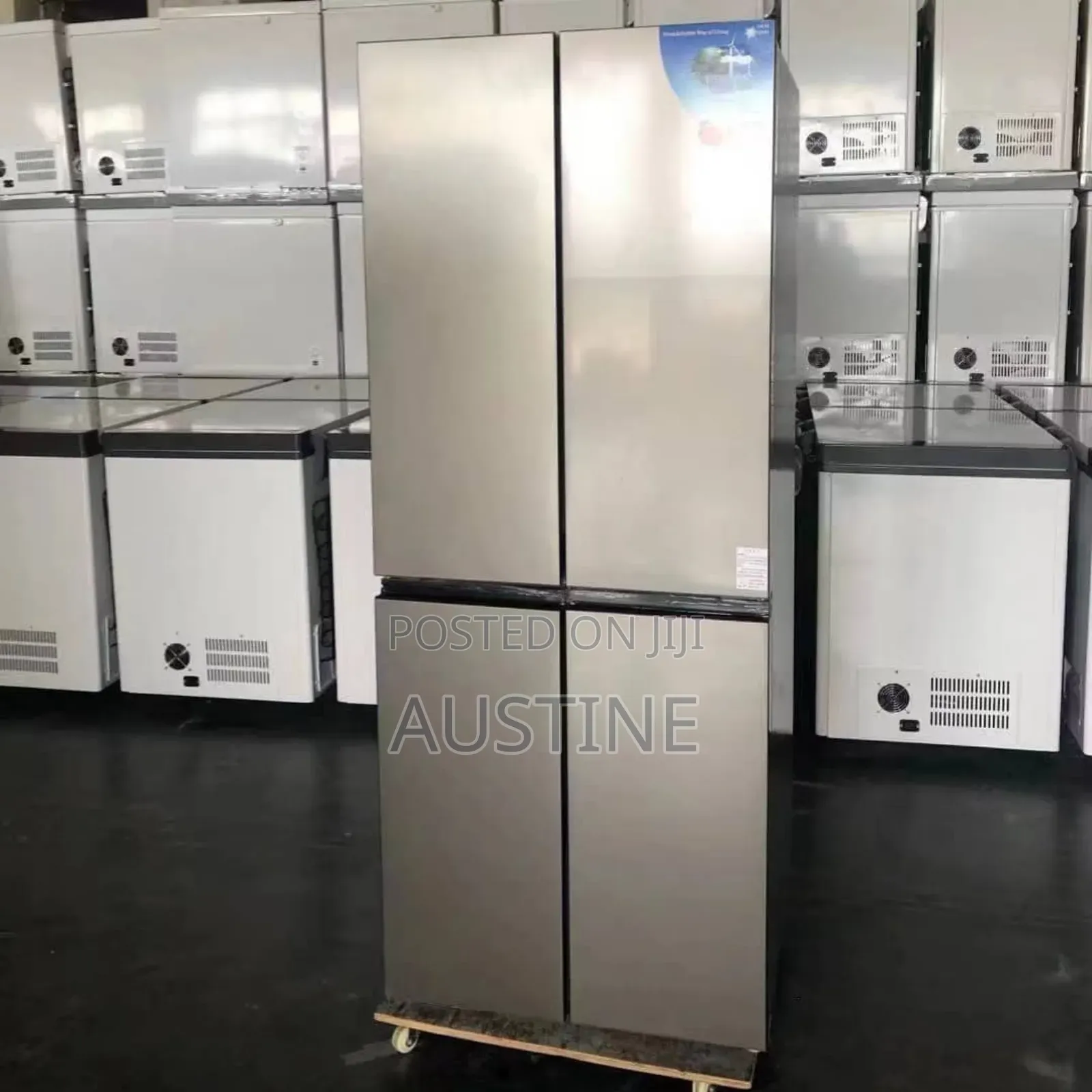 Brand New Hisense Side-Side 514l Refrigerator>>4doors>>Silver Colour>