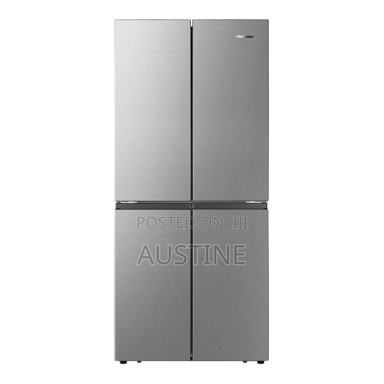 Brand New Hisense Side-Side 514l Refrigerator>>4doors>>Silver Colour>