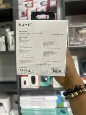 Havit Sk868bt RGB Waterproof Ipx7 Bass Speaker | Goddafi Stores