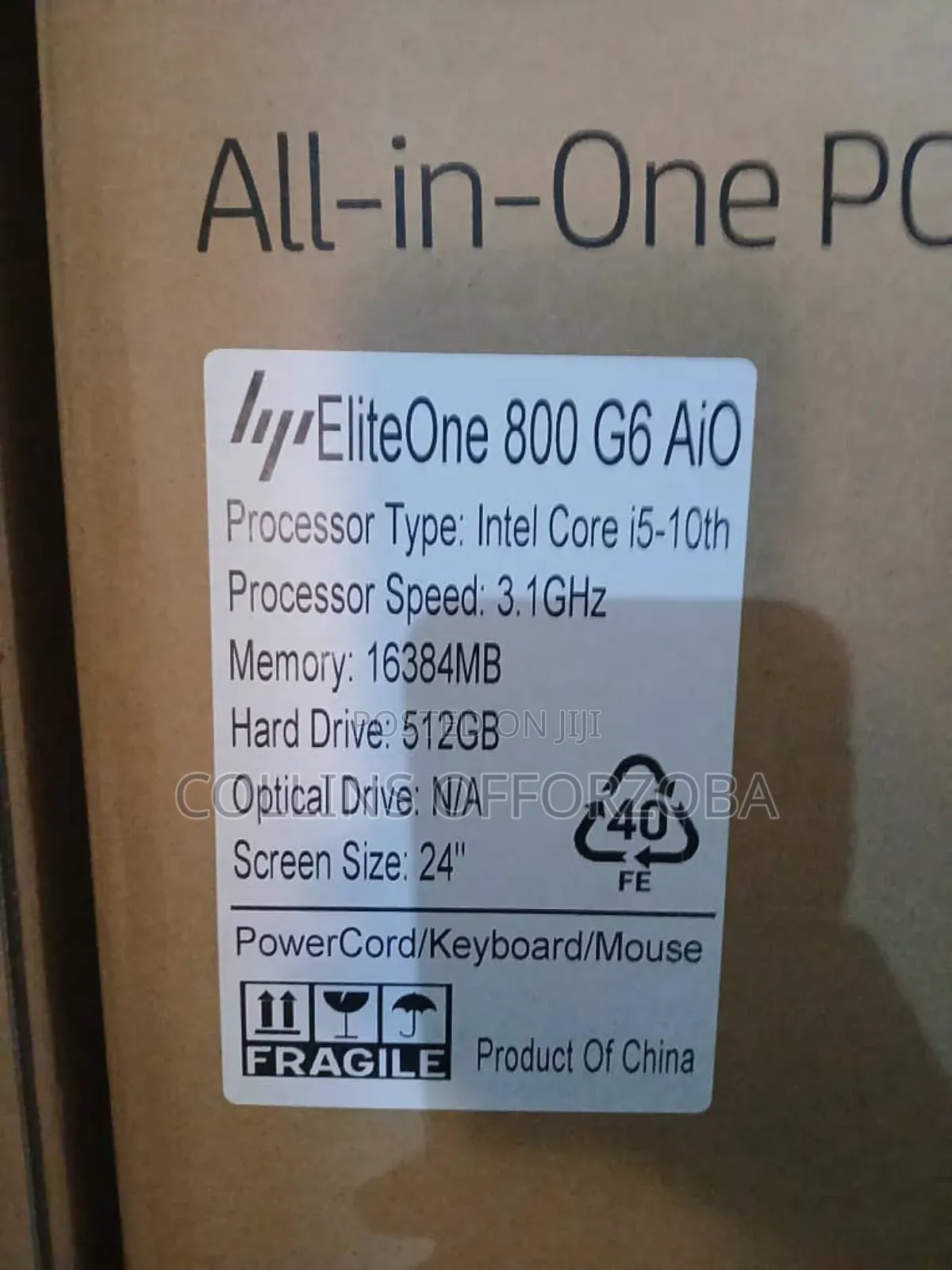 New Desktop Computer HP EliteOne 800 G6 16GB Intel Core I5 SSD 512GB