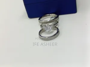 Us Sterling Silver Couples Set Of Wedding Rings