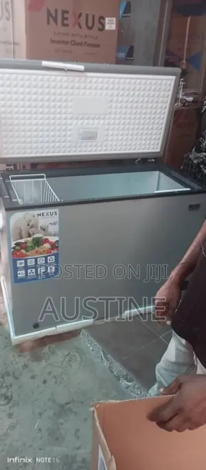 Brand New Nexus 450litter Chest Freezer>Extenal Compressor>Silver Colo