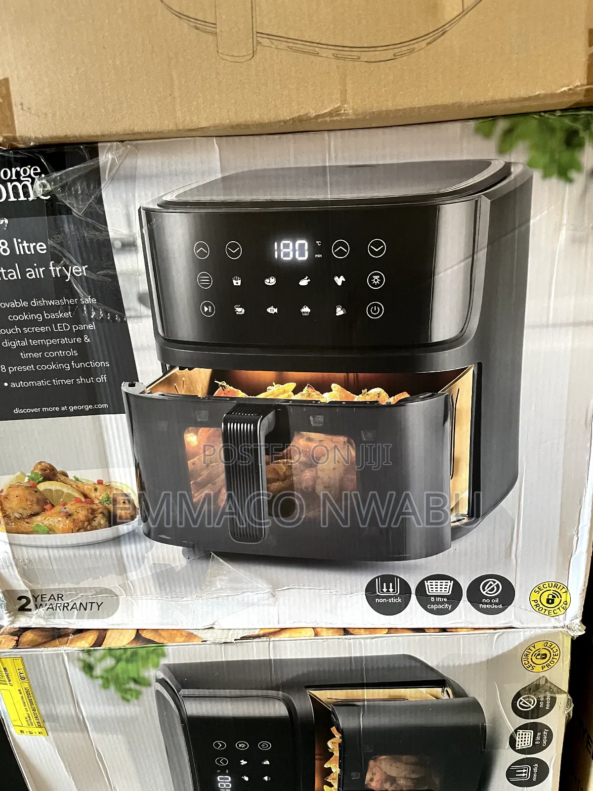 George Home 8 Liters Digital Airfryer