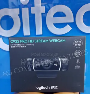 Logitech C922 Pro Stream Hd Webcam+ Tripod Stand