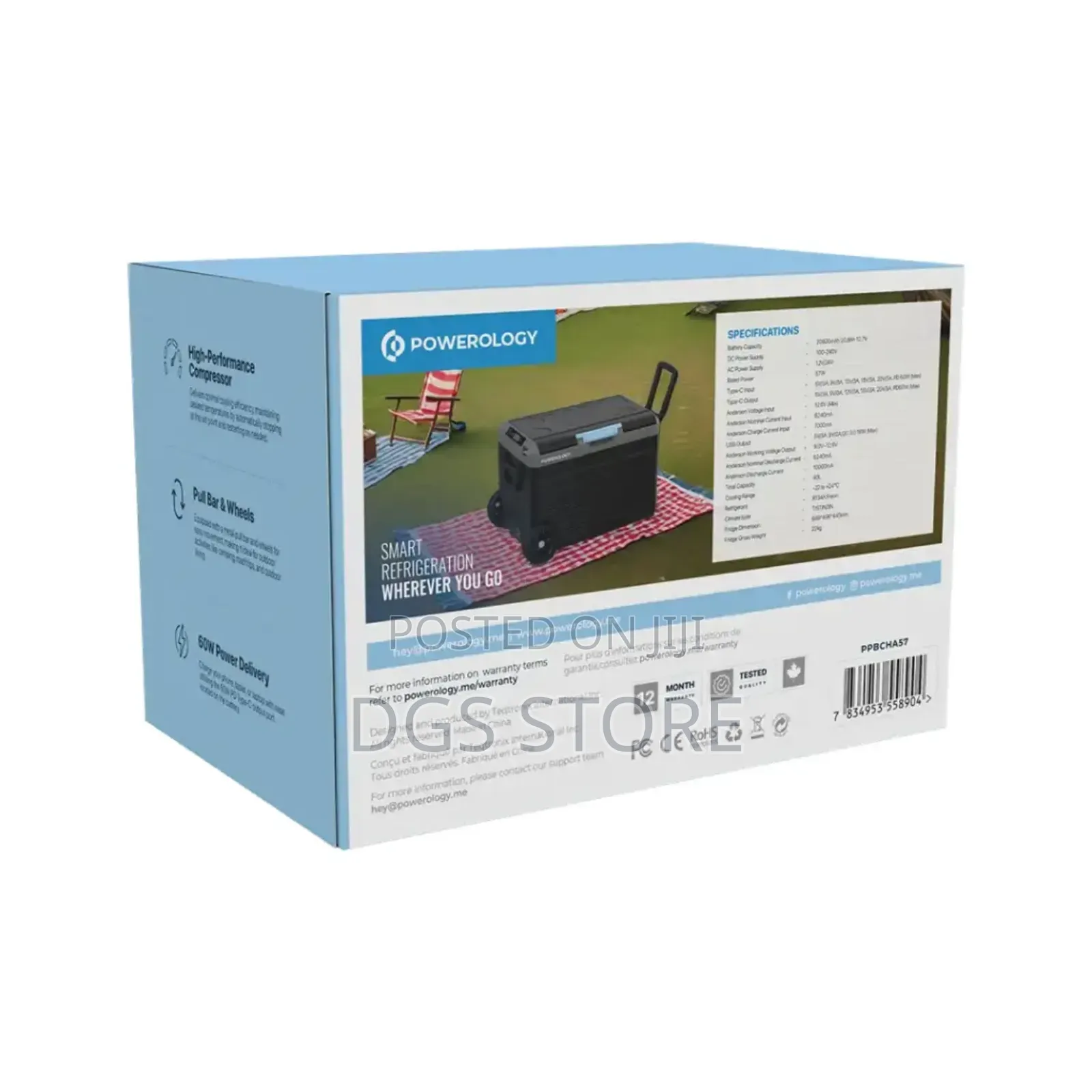 Powerology Pp057 Dual Compartment Smart Fridge Freezer 40l