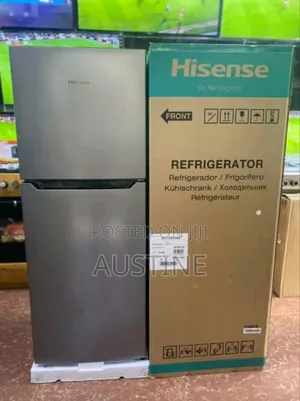 Brand New Hisense 125litter Double Door Refrigerator>Extenal Compresor