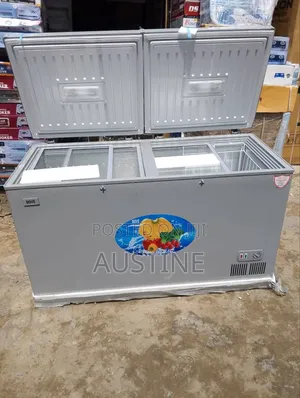 Brand New Dove 600litter Double Door Chest Freezer>External>Silver>