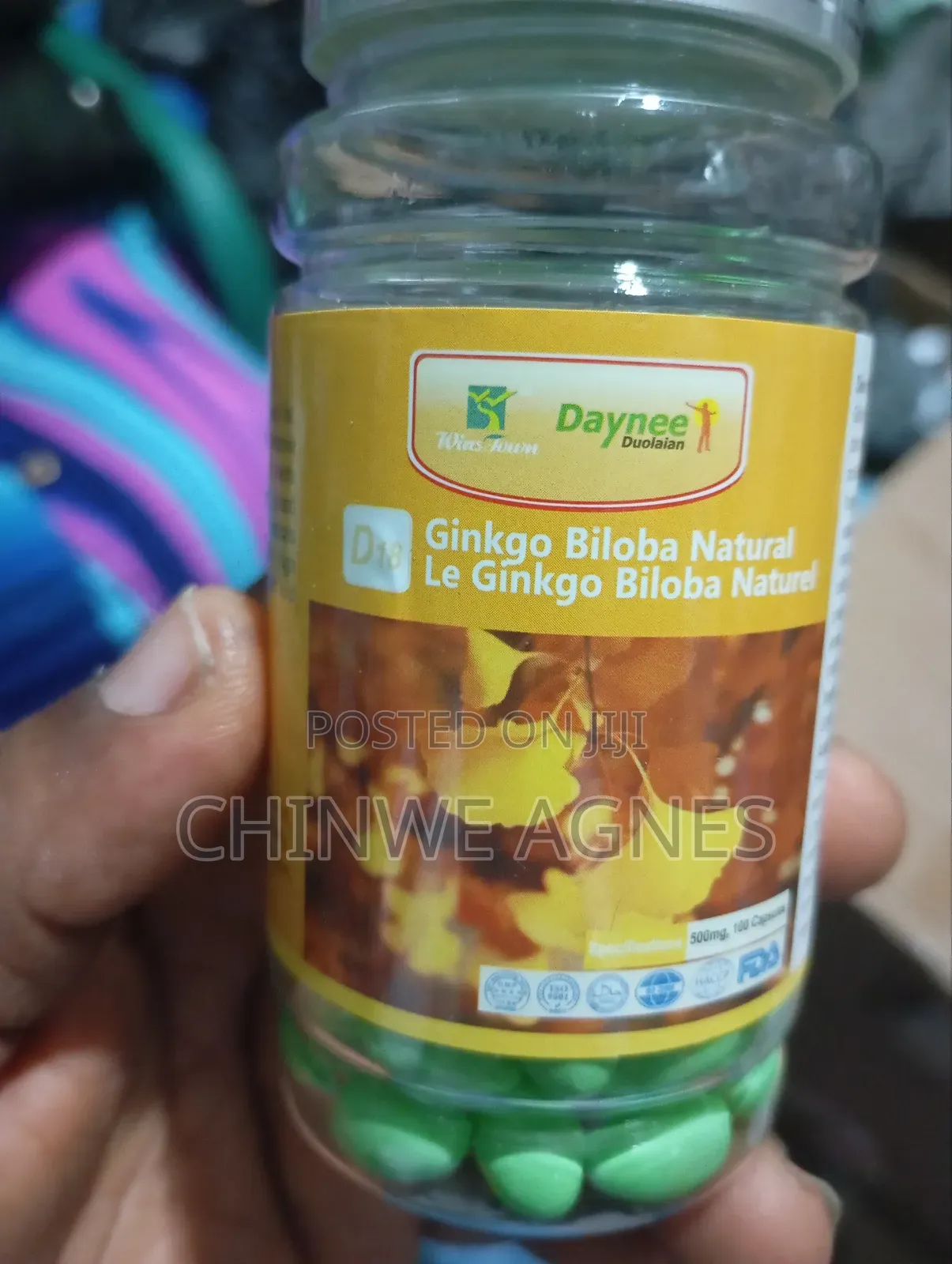 Gingko Biloba Natural 
X100capsules