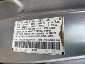 Honda Accord Sedan EX Automatic 2010 Silver