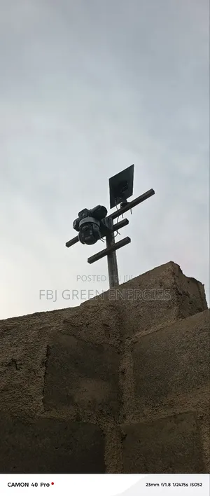 3 Lens Solar CCTV Camera