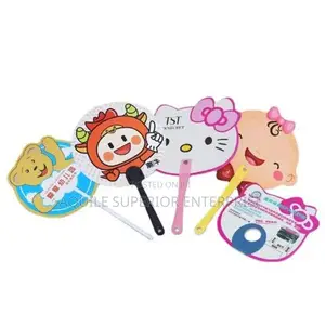 Abs/PVC Hand Fan for Kiddies Parties, Event Gift With Different Shapes