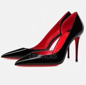 2025 New Woman 'S Slip_on High Top Stiletto Heel Bed Shoes Sexy 9cm