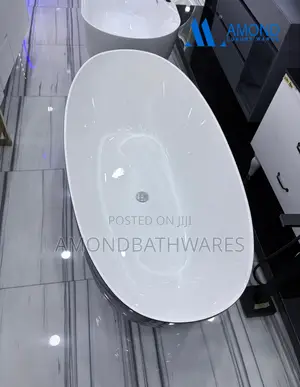 Acrylic Black White Bathtub