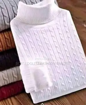 Cable-Knit Turtleneck Sweater