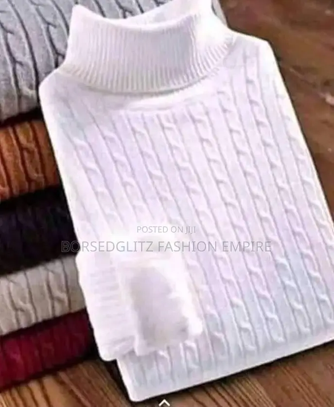Cable-Knit Turtleneck Sweater