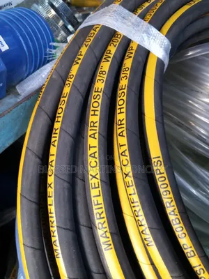 3/8 Cat Air Hose Black/Yellow Line