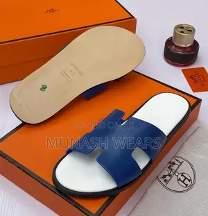 Hermes Leather Slipers 40-46 Available