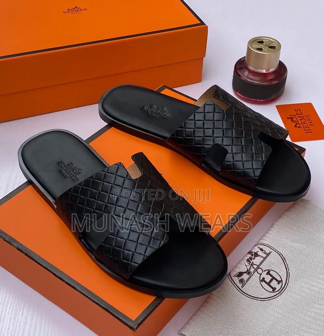 Hermes Leather Slipers 40-46 Available