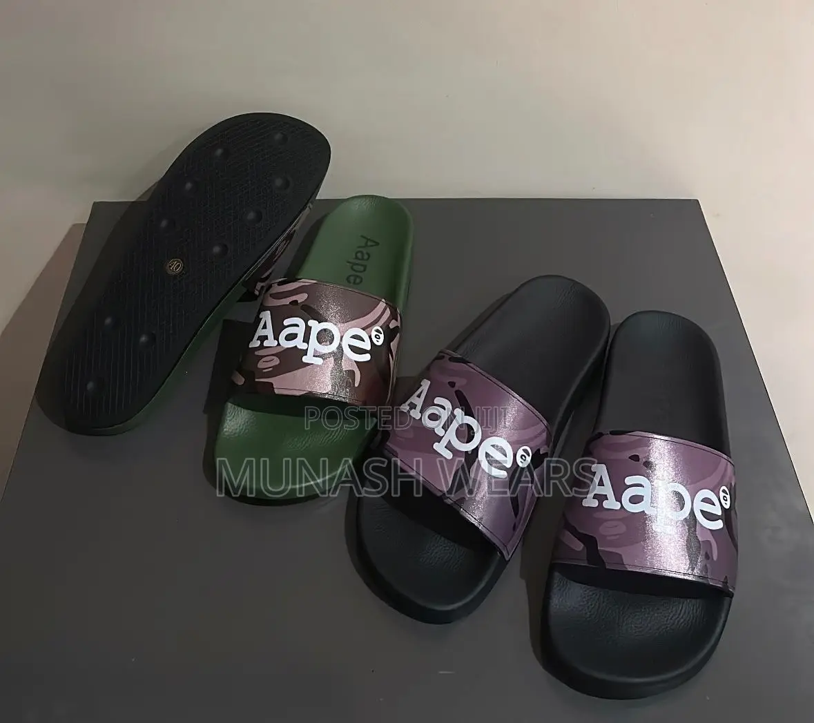 Bathing Ape Classic Slide 40-46 Available