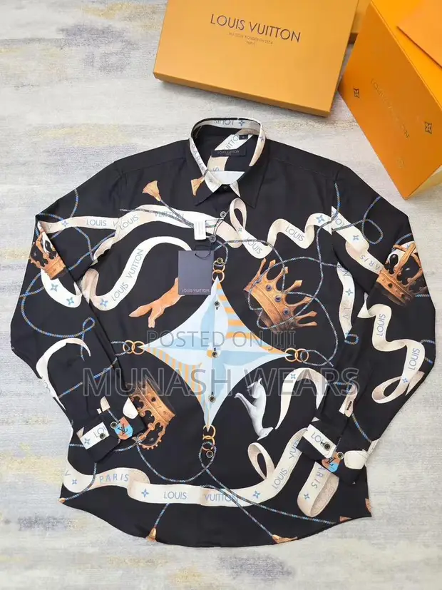 Luxury Louis Vuitton Shirt For Men S-5xl Available for sale - MUNASH WEARS   Price:  40,000 on Jiji.ng [Surulere]