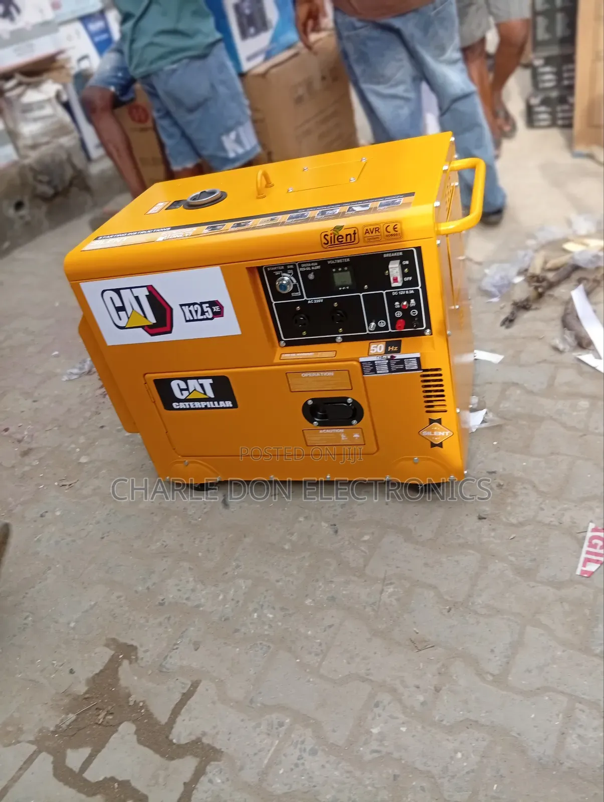 Original Cat Diseal Soundproof Generator With a 12kva  Copper Coil