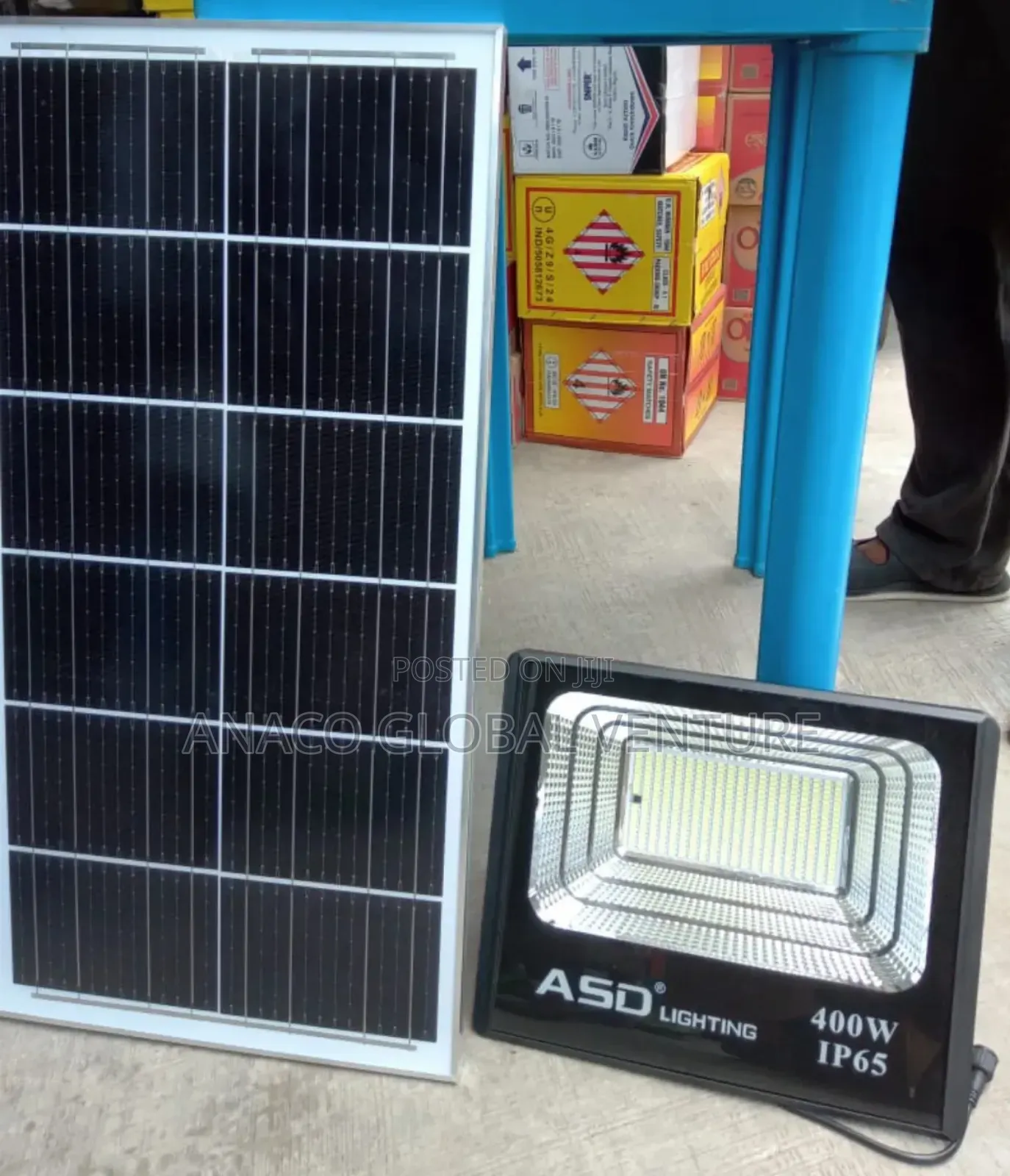 400w Solar Flood Light Sperate Panel Good Quality Long Lasting