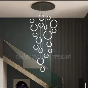 Modern Home Decoration Crystal Chandelier, Stair Pendant Lamp, Living