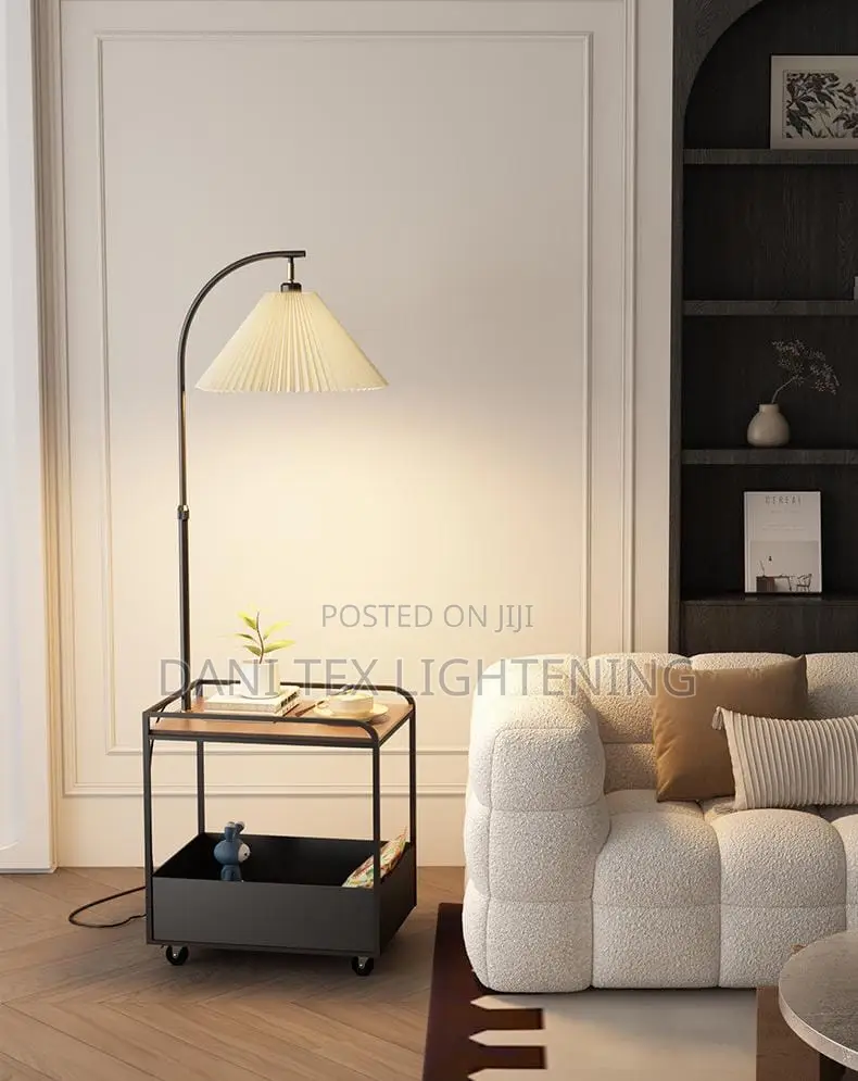 Vintage Nordic Floor Lamp Night Button Switch Removable Simple Stand