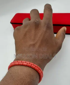 2in1 Silicon Ski Slim Men's Beaded Bracelet