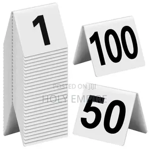 Table Tent Sign Numbers Place Number Card Standard