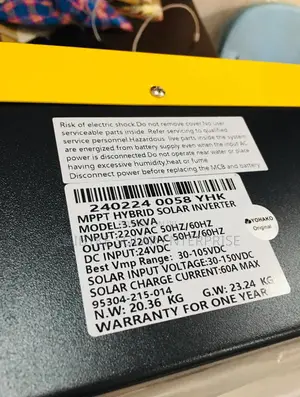 3.5kva/24v Yohako Hybrid Inverter