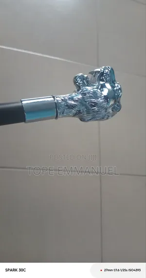 White Lion Head Luxury Walking Stick
