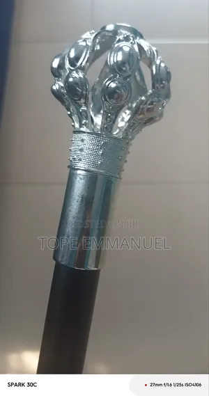 Crown Head Foldable Cane Walking Stick