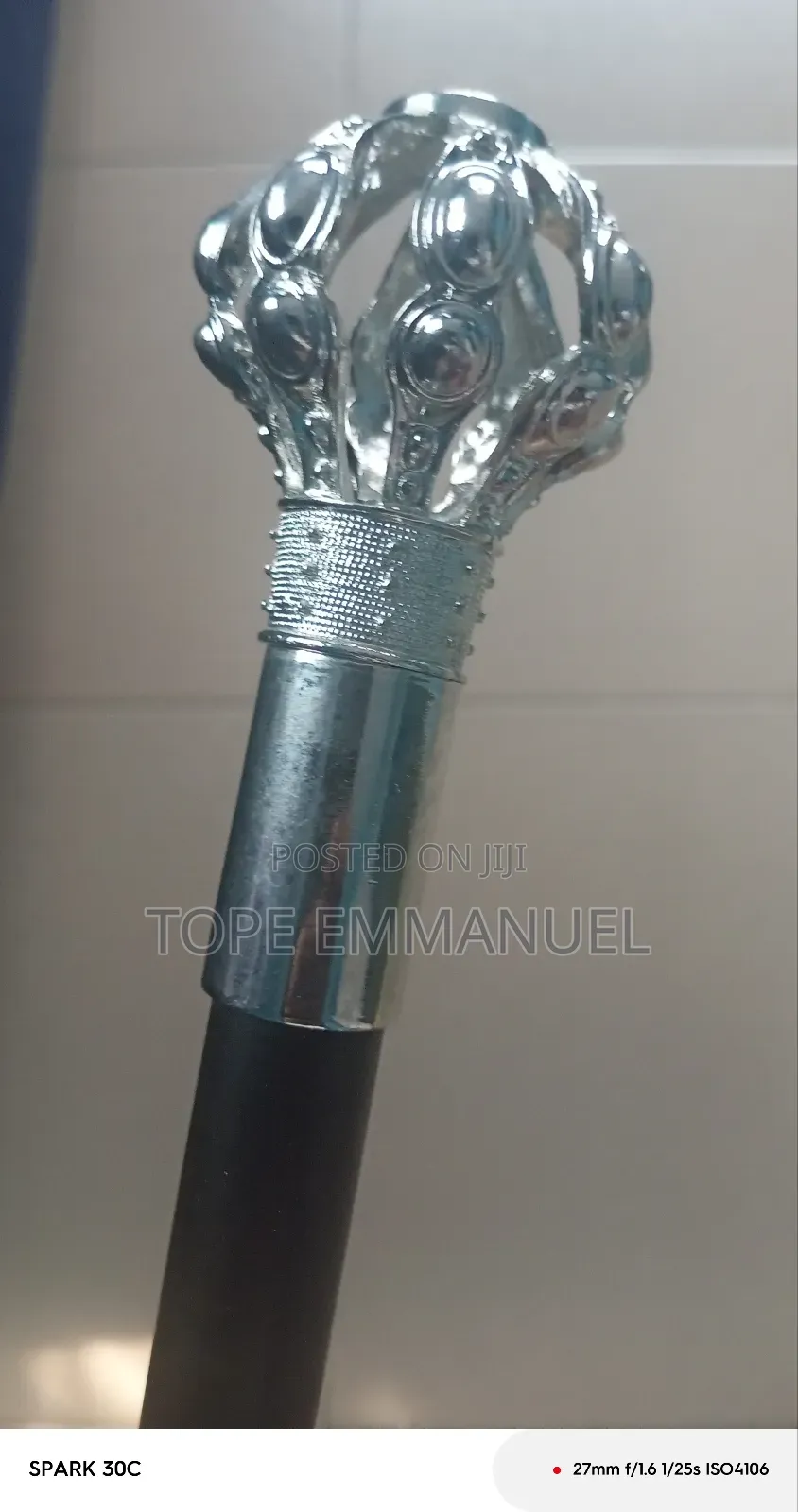 Crown Head Foldable Cane Walking Stick