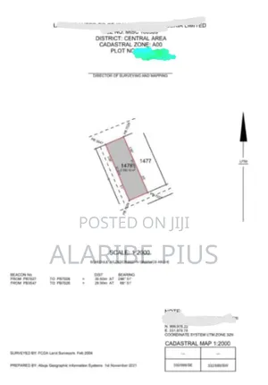 2,700 SQM of Land for Sale at Cbd, Abuja, Nigeria.