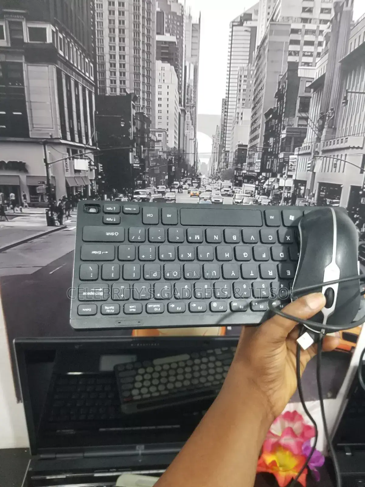 Wireless Keyboard and Mouse for Desktops and Laptops