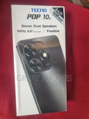 New Tecno Pop 10C 64 GB Black