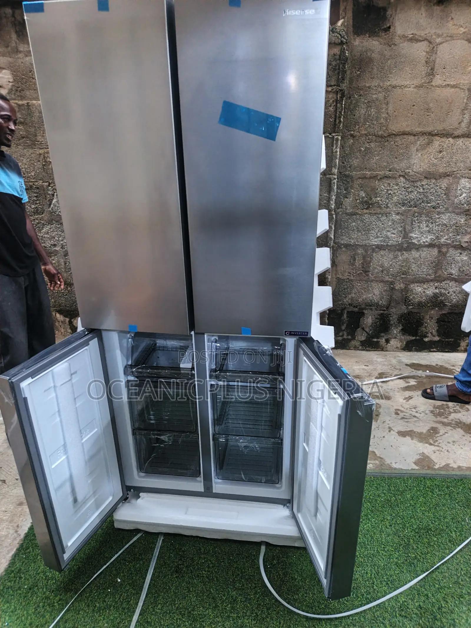 Hisense 392l Ref-54ws Refrigerator Featuring Multi Sections