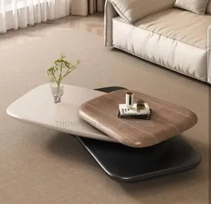Modern Rotating Pebble Shape Table