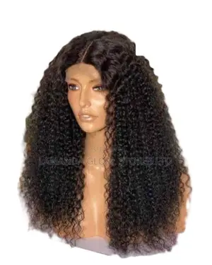 Curly Closure Black Human Hair Wig