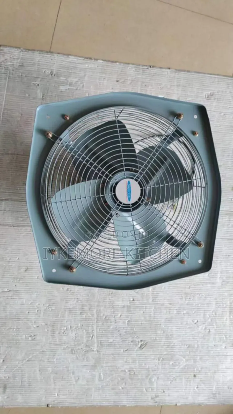 Industrial 18 Inches Heat Extractor Fan With Front and Back Net