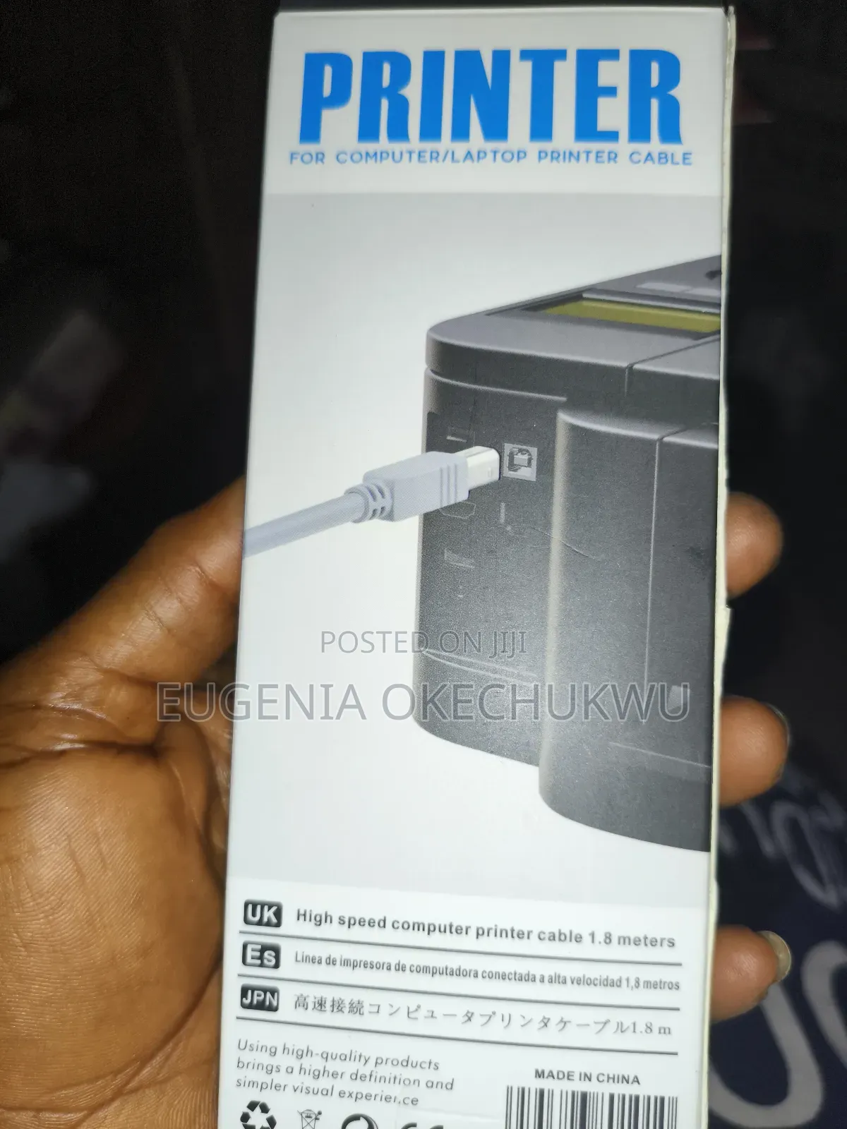 Usb Printer Cable 1.8m