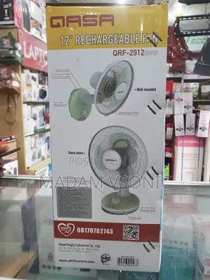 Qasa 12inchs Rechargeable Table Fan
