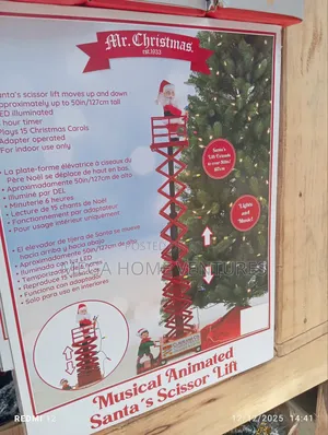 Musical Animated Santa Scissor Lift