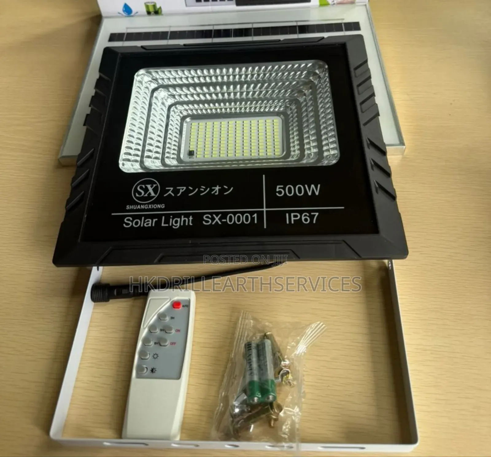 Sensor Solar Flood Light for Surveillance and Security