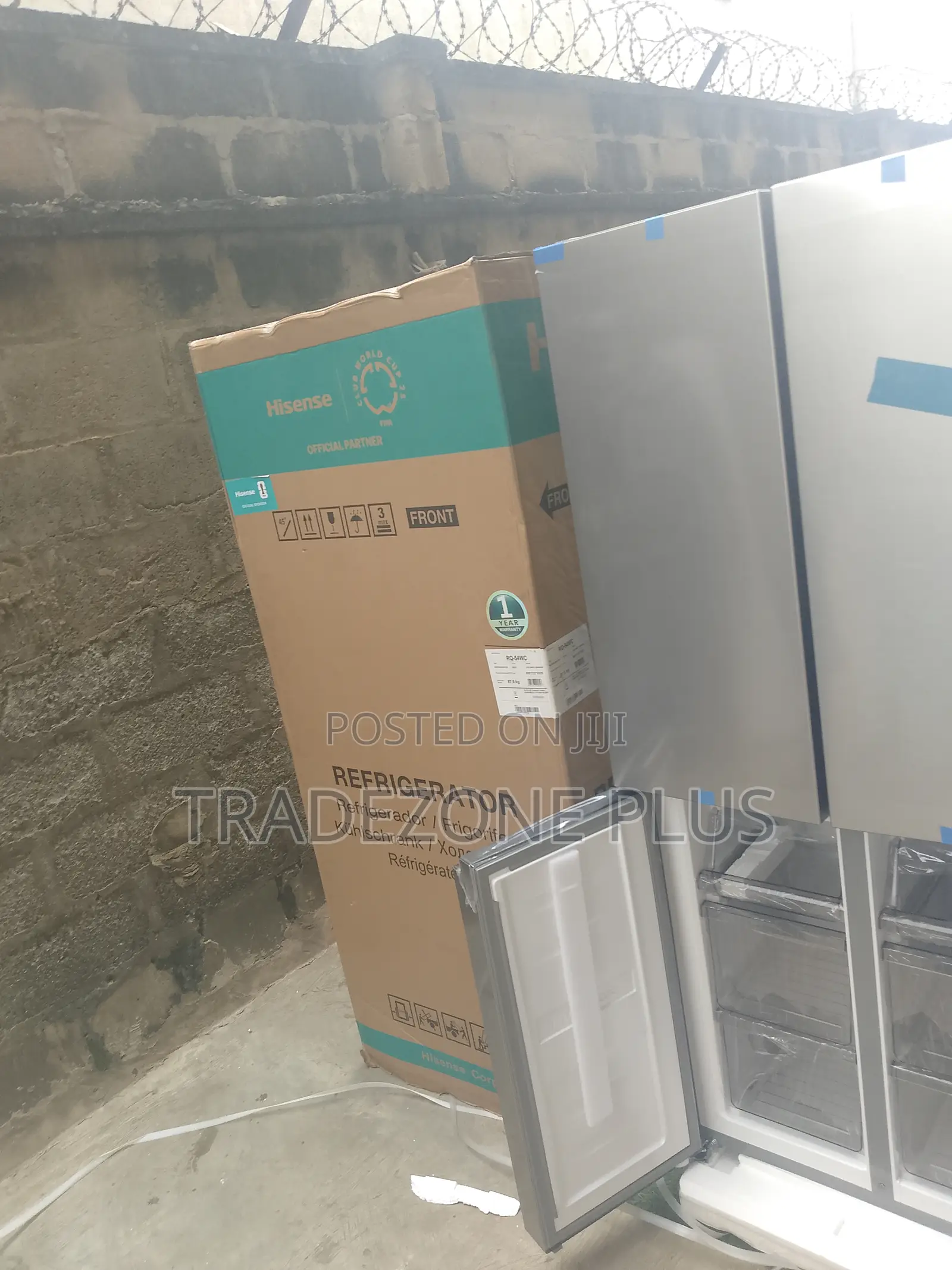 Hisense 392l Multi-Airflow Four-Door Refrigerator.