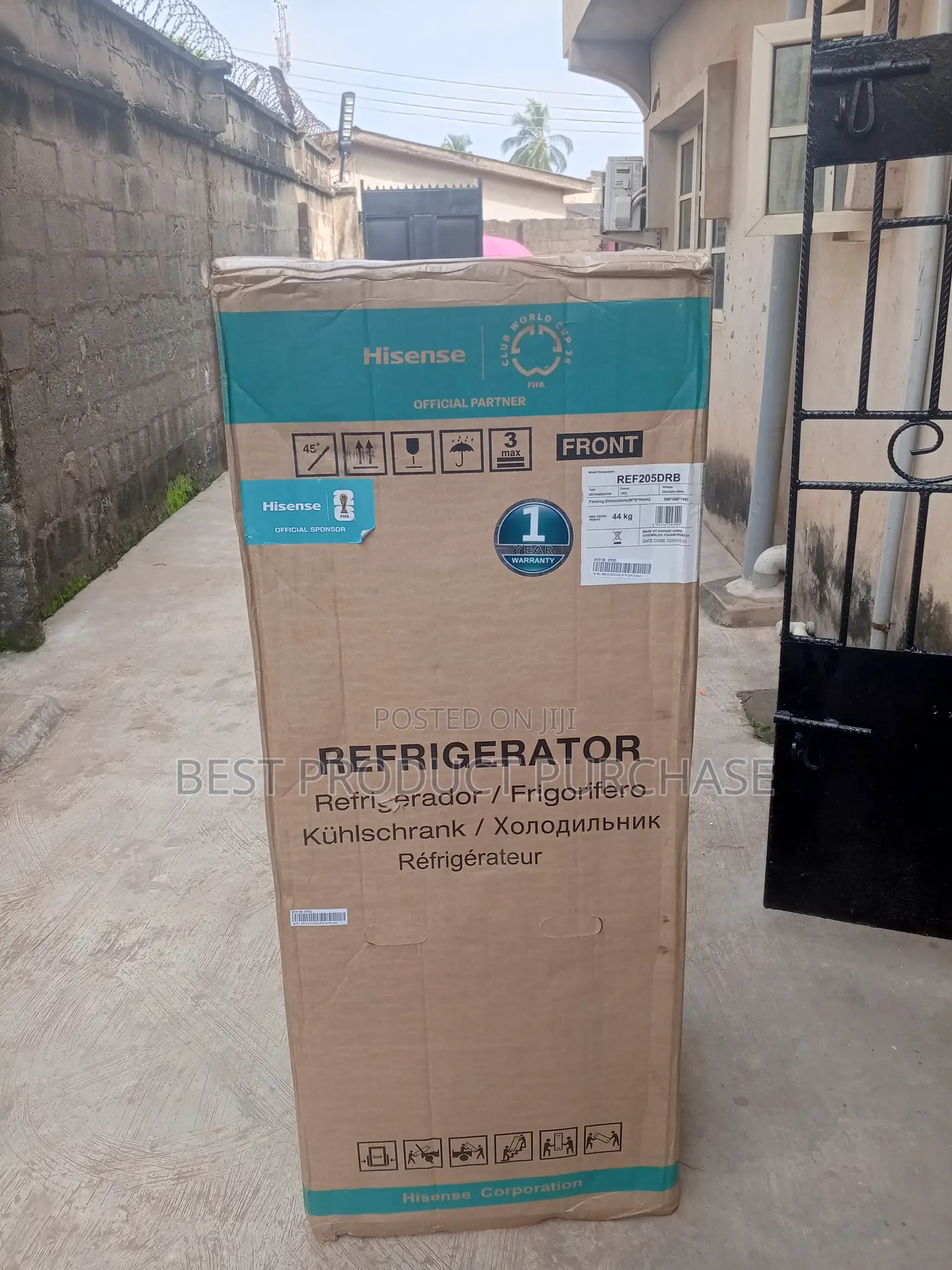 Brand New Hisense Ref-205drb 204l Top Mount Refrigerator Red