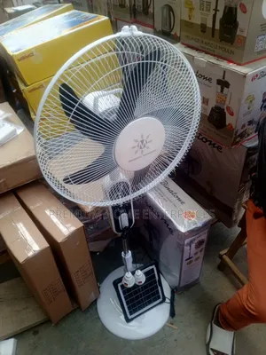 Mingsheng Rechargeable Ac/Dc Solar Fan With Panel and Bulbs